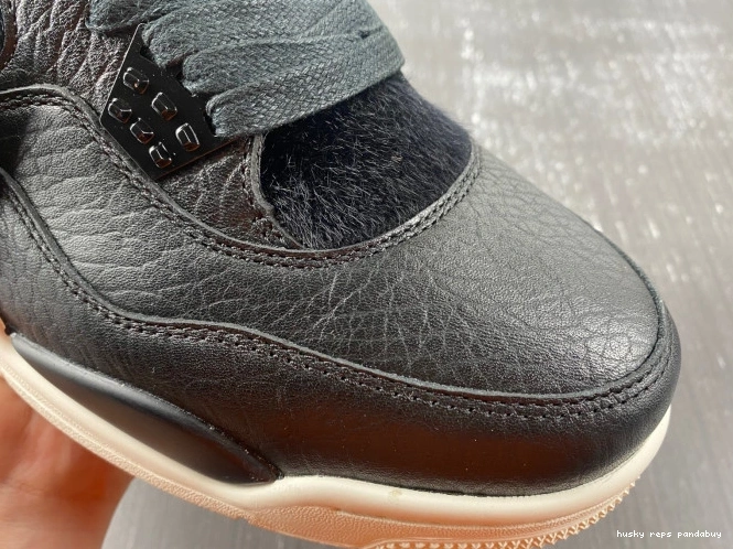 Rep Husky 819139-010 Jordan Hair Black 4 Retro Pony 0713